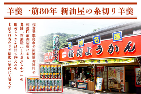 B-29 稲荷ようかん 10本入り ようかん 羊羹 和菓子 お菓子 特産品 お土産 ご当地 祐徳稲荷神社 名物 佐賀県 鹿島市 送料無料 一口サイズ スイーツ グルメ 和スイーツ 老舗 大人気 オスス