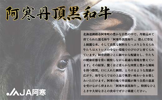 阿寒丹頂黒和牛 カットステーキ 300g×1 和牛 ステーキ 牛肉 肉 ビーフ 北海道産 冷凍 真空パック ギフト 贈答用 F4F-10169