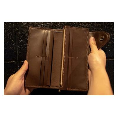 ふるさと納税 宗像市 コンチョ付ロングウォレット(長財布)【CAFE&LEATHER Dii】_HA0173 |  | 02