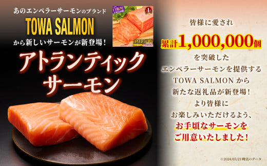 【TOWA SALMON】アトランティック サーモン 【800g】鮭 サーモン さけ シャケ しゃけ sake カルパッチョ ソテー レアステーキ 人気 高級 大満足 美味しい 贈答 生食用 刺身 お