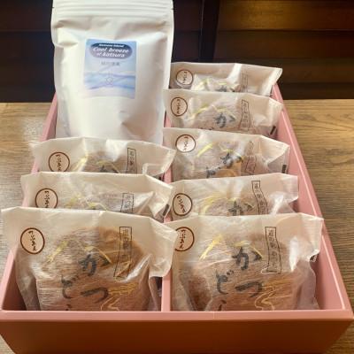 ふるさと納税 城里町 珈琲豆とかつどら8個【桂の清風(豆)/つぶあん】 |  | 01