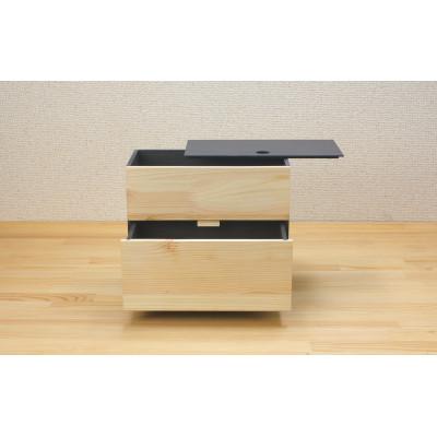 ふるさと納税 海南市 和歌山県海南市 ひのき張り マスク収納ボックス 2段 引き出し式収納ボックスでマスクをすっきり収納 |  | 01