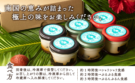 《黒糖ゼリー入り》氷山プリン プレーン味(6個入り) こだわり プリン 人気 スイーツ デザート 洋菓子 奄美大島 宇検村 鹿児島【 プリン専門店che 】