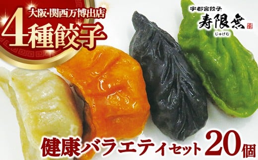 
            健康バラエティセット4種20個｜ぎょうざ ギョウザ ギョーザ 冷凍食品 冷凍餃子 惣菜 夜ご飯 おかず おつまみ 手軽 時短 お取り寄せ グルメ
          