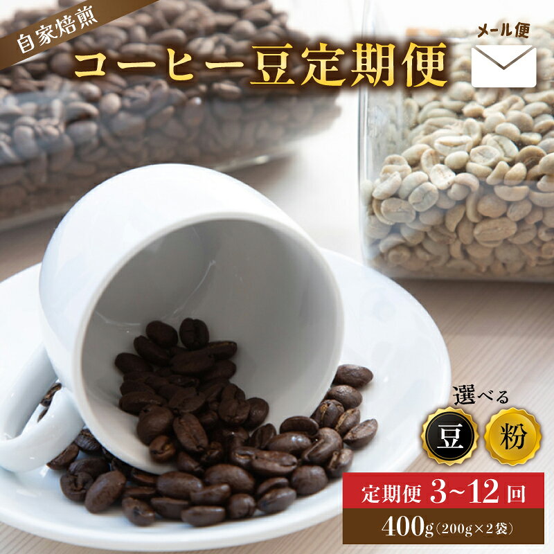 【ふるさと納税】【定期便】 自家焙煎コーヒー 豆 粉 400g×3〜12回 メール便 ： コーヒーの定期便 珈琲豆 京都 人気 おすすめ 1万円 一万円 自家焙煎 珈琲 豆 コーヒー豆 焙煎 ブレンド 飲料 煎りたて 新鮮 挽きたて コーヒータイム 舞鶴 cafe 321 and TAMA