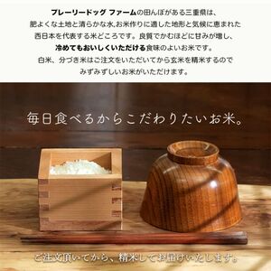 【選べる精米率】 新米 令和7年産 三重県産 コシヒカリ 10kg ( 5kg × 2袋 )[ 白米 玄米 5分つき米 7分つき米 ]　三重県津市 白米 5kg･7分つき米 5kg