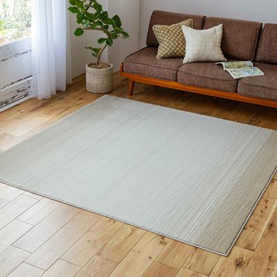 ふるさと納税 和泉市 【130×190cm】ペットと一緒に 過ごせる ラグ (マールII) カラー:アイボリー |  | 01