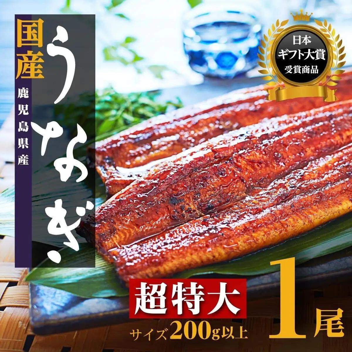 【お試し】鹿児島県産 長蒲焼 特大 1尾（200g以上×1尾）｜うなぎ うなぎ