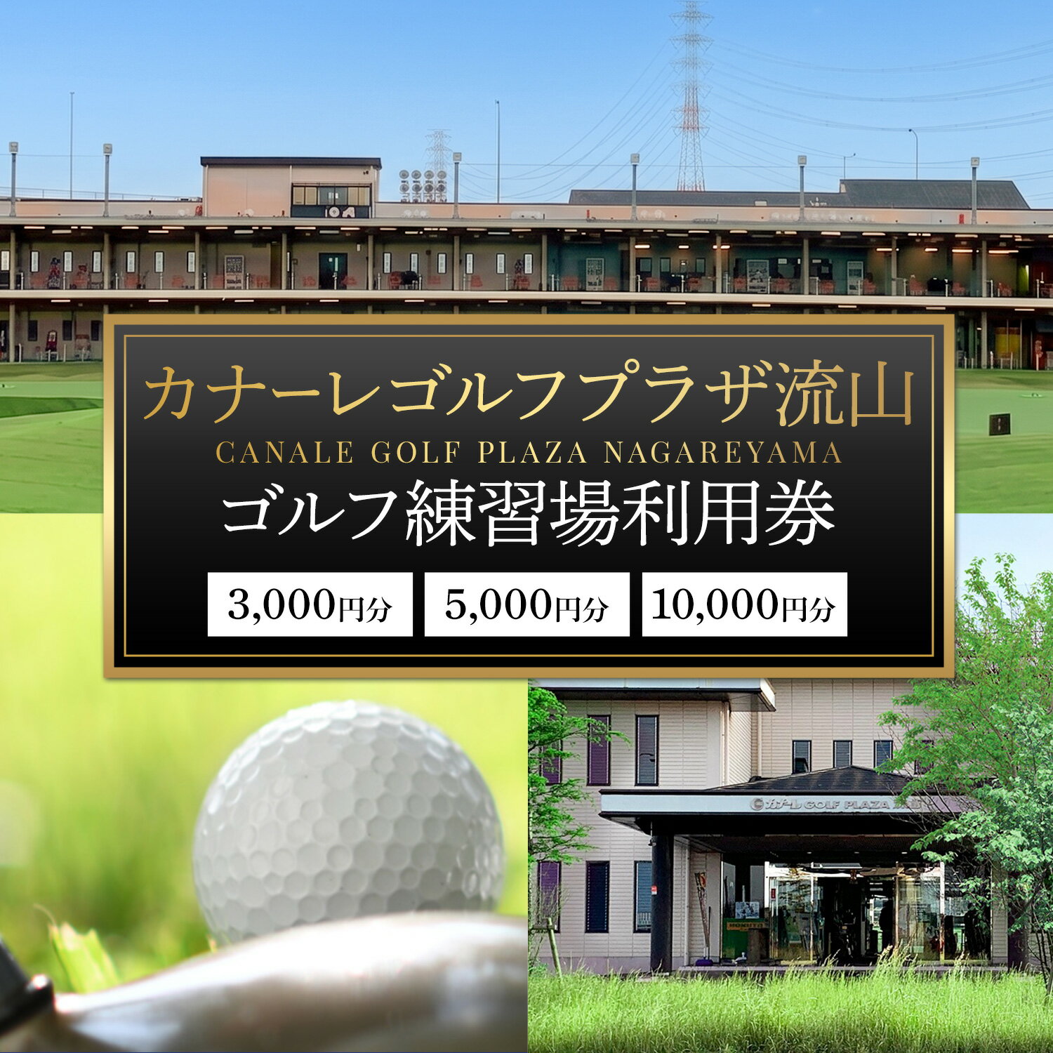 【ふるさと納税】ゴルフ 練習場 利用券 カナーレゴルフプラザ流山 3000円分 5000円分 10000円分 《30日以内に出荷予定(土日祝除く)》千葉県 流山市 ゴルフ場 利用 チケット 初心者 上級者 ベテラン