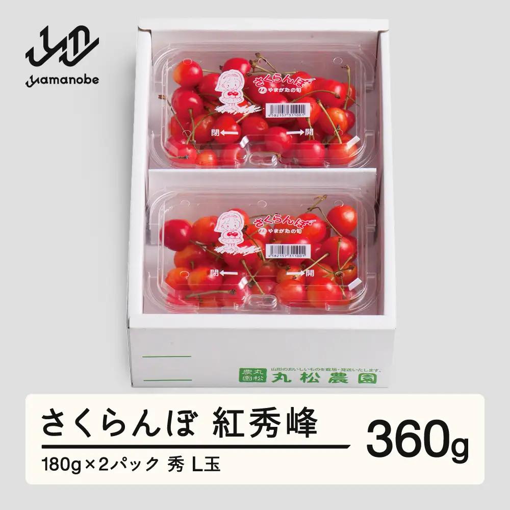 【先行予約】さくらんぼ 紅秀峰 秀品 L玉 180g×2パック 2026年産 令和8年産 山形県産 mm-bsplx400