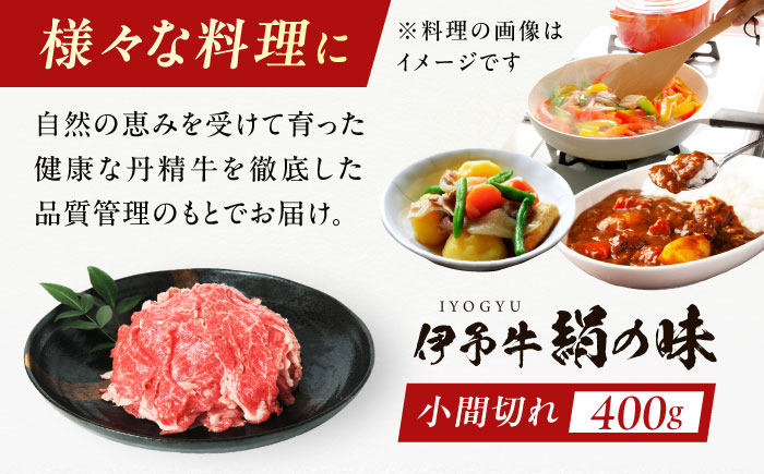 伊予牛「絹の味」黒毛和牛 小間切れ 400g ／ 肉 お肉 にく 食品 愛媛県産 人気 おすすめ ギフト 四国 内子町 【全国農業協同組合連合会愛媛県本部】 [BKBB001]