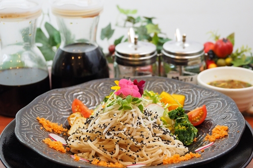 玄米麺 大和当帰 1袋 ／ 樞 クルル 栽培期間中 農薬不使用 麺類 環境に優しい エシカル ・ サスティナブル SDGs 和風 麺 料理 薬草 大和 当帰葉 奈良県 宇陀市