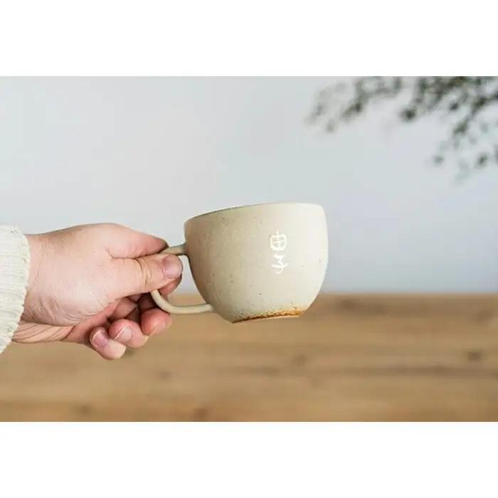 信楽焼・明山の　名入れマグカップ（生成）lettermug (176779-40037537)