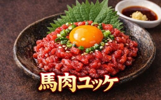 
            馬肉ユッケ(桜ユッケ) 約600g（50g×12パック） | 馬肉 ユッケ ヘルシー 赤身肉 長野 信州 濃い旨み 贅沢 特製ユッケダレ付き お肉 刺身 冷凍 小分け 送料 無料 伊那 信州【012-75】
          
