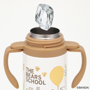 超軽量2WAYストローステンマグ 350ml くまのがっこう ステンレス 水筒 ボトル 真空二層構造 保冷専用 12-123