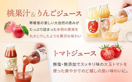 飛騨物産館オリジナルジュースセット 5種×各2本ずつ（計10本）| ジュース ドリンク 果物 野菜 フルーツ トマト 桃 りんご おいしい セット 飛騨高山 株式会社高山グリーンホテル NP001VC