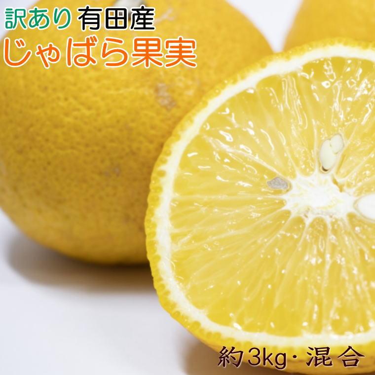 【ふるさと納税】【訳あり品】有田産のじゃばら果実約3kg