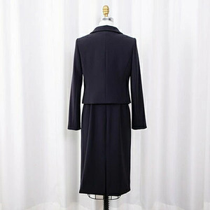 スーツ 7号 比翼釦 デザイン 服 裾広がり ワンピース ジャケット セット 【 セット 】