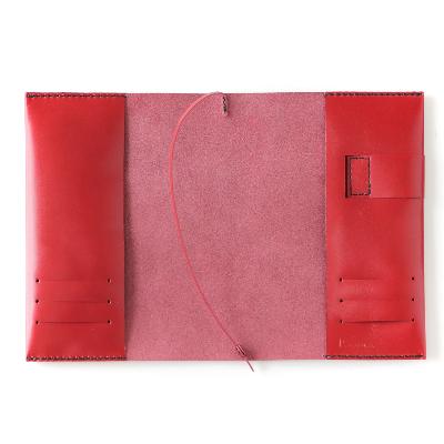 ふるさと納税 高槻市 【KAKURA】A5レザーノートカバー　レッド |  | 01