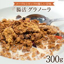 【ふるさと納税】シリアル 腸活グラノーラ 300g×1 [Relations 山梨県 中央市 21470807] 穀物 加工品 朝食 おやつ 代替食 オートミール 甘酒 メープルシロップ