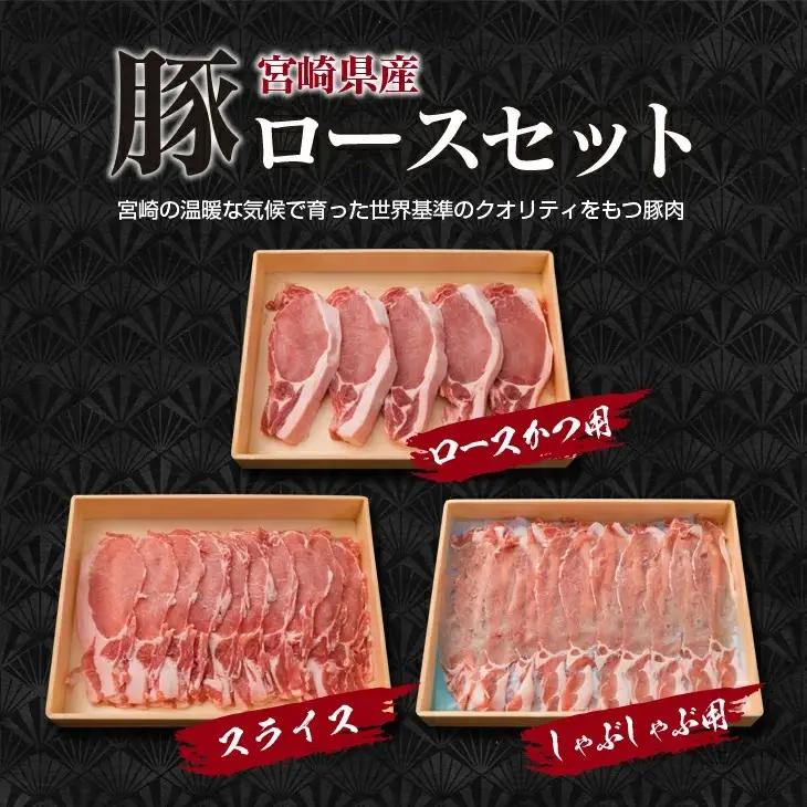 宮崎県産 豚肉 豚ロース バラエティー セット 合計1.5kg ポーク_BB119-23