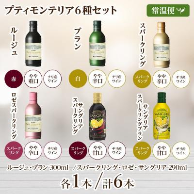 ふるさと納税 笛吹市 プティモンテリア 6種セット 計6本入 モンデ酒造 山梨県 笛吹市 |  | 03