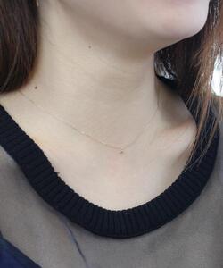 K10イエローゴールド 天然石ネックレス【11月誕生石シトリン】上品な華奢見え4本たてづめ 長さ40cm K10-05-11 / 金 ゴールド ジュエリー アクセサリー ギフト プレゼント レディース