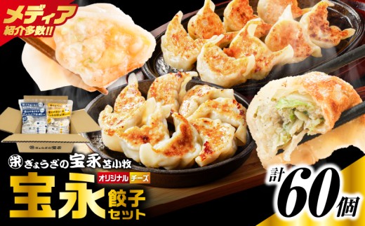 【ぎょうざの宝永】宝永餃子375g（15個入）×2袋＆チーズ餃子375g（15個入）×2袋セット 合計1.5kg　T004-002