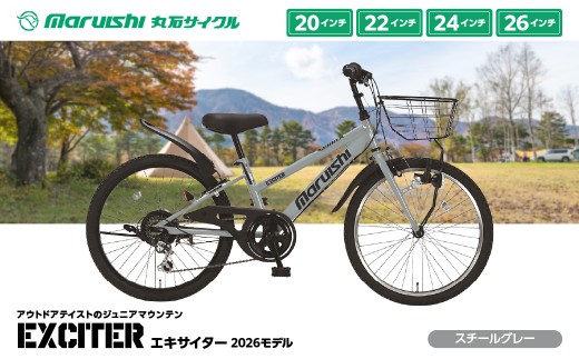 120-003 エキサイター 2026モデル（丸石サイクル）スチールグレー YSKR120-SGY
