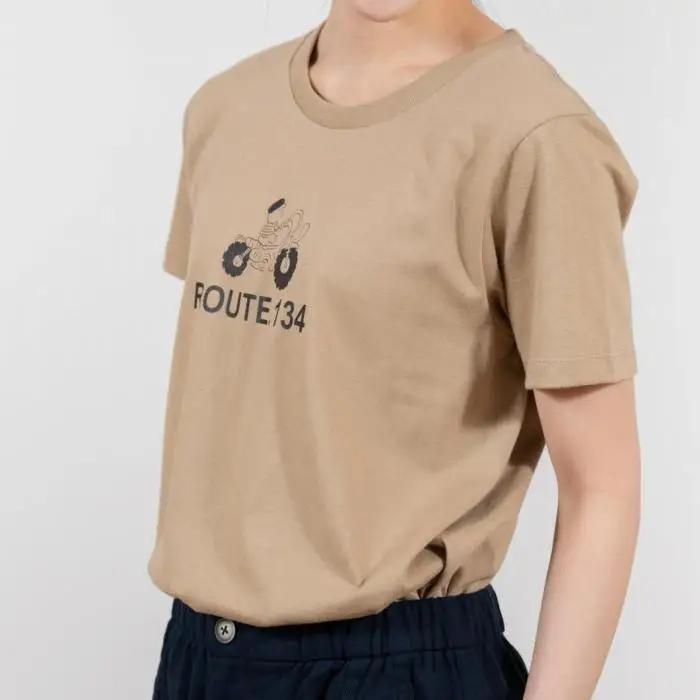 《1》【KEYMEMORY 鎌倉】ルート134イラストTシャツ BEIGE