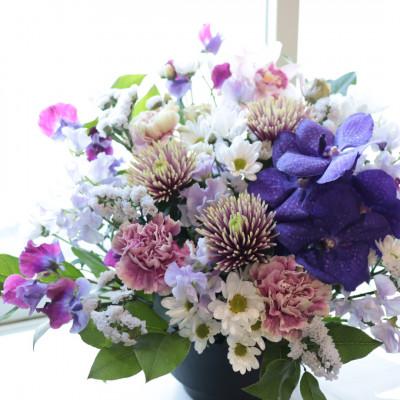 ふるさと納税 筑西市 【7月お盆用】仏花アレンジメント/Lサイズ【7月上旬〜中旬発送】 |  | 03