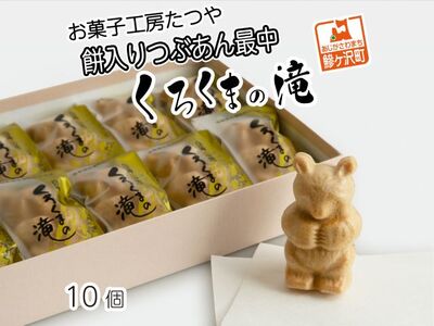 もなか 餅入りつぶあん最中 くろくまの滝 お菓子工房たつや もなか【10個】