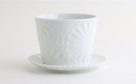 【波佐見焼】マリーゴールド ミニカップ＆ソーサー 3色セット「清-sei-」 食器 皿 【翔芳窯】 [FE130] 