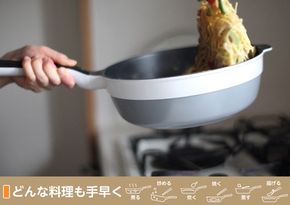 レミパン3点 & エッグ & 蓋 & ターナー (ホワイト) RHF-951 【 フライパン 卵焼き器 IH対応 セット 蓋 レミパン キッチン 蓋付き くっつかない 軽い 白 平野レミ IH 鍋 ガ