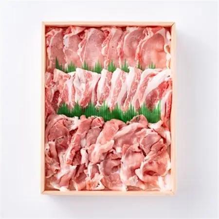 【豚肉　食べ比べ】湖西ポーク 3種セット(ロース・肩ロース・モモ)合計約470g【配送不可地域：離島】【1635242】