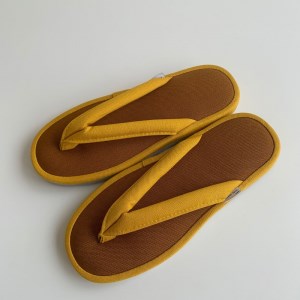 【Lサイズ・イエロー】帆布草履 1足【阿部産業】
