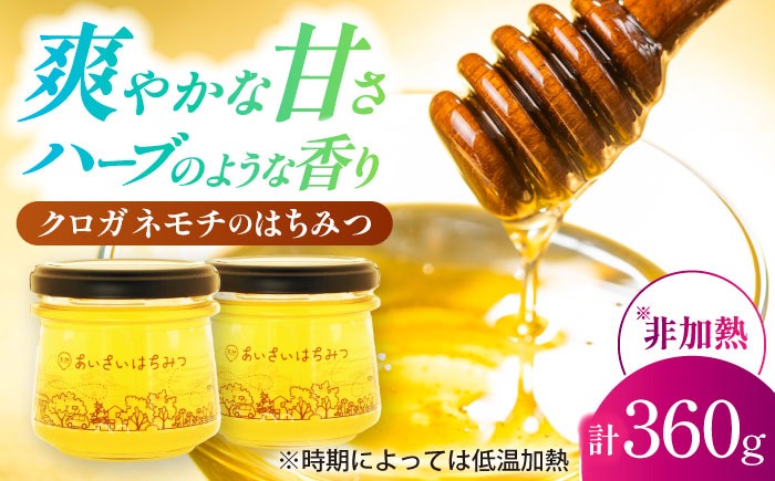あいさいはちみつ クロガネモチ 180g×2本 蜂蜜 国産 非加熱 愛西市 / あいさいはちみつ[AEBP003]
