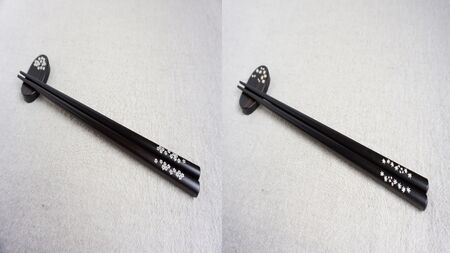 【貝象嵌】貝象嵌箸 1膳セット 黒檀 岩手県 北上市 夢工房 E0306 黒檀 縁起物 木工品 ハンドメイド 贈り物 お祝い 記念品 ギフト プレゼン かわいい 工芸品  柄 選択可能 桜 紅葉 ふく