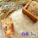 【ふるさと納税】【白米】特別栽培米 あきたこまち 3kg 秋田県産 令和5年産　 お米 あきたこまち 　お届け：ご入金確認後、2週間～1か月程度でお届けします。