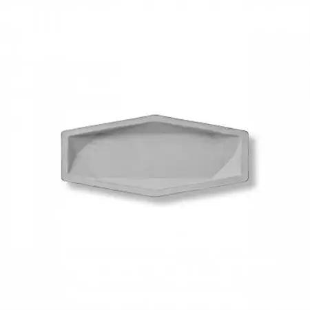 colmレザートレイM グレー/好きなモノの魅力を引き立てる立体成型してつくった本革製多角形トレイ【1404500】