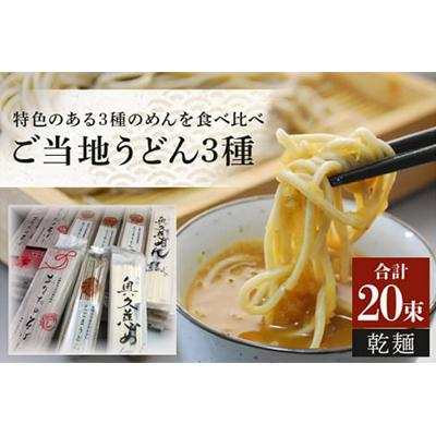 ふるさと納税 常陸大宮市 乾麺ご当地うどんそば3種セット(大)