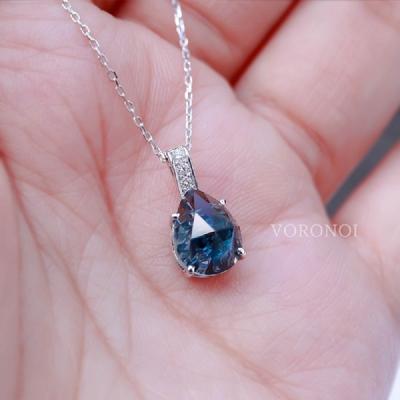 ふるさと納税 甲府市 K18WG ロンドンブル-トパーズ ローズカット ダイヤモンドネックレス VO0073PK18WG |  | 02