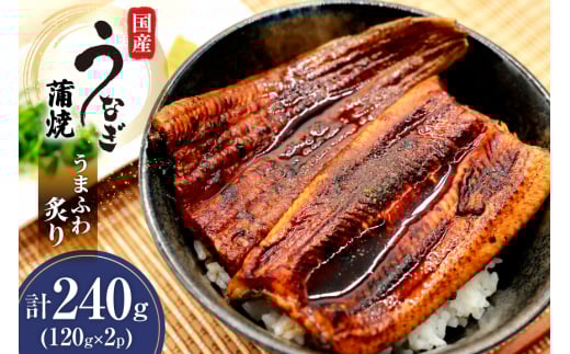 うなぎ 国産 蒲焼 うまふわ炙り(R) 120g 2パック 計240g 冷凍 真空パック [ヤマカ松本商店 静岡県 吉田町 22424487] ウナギ 鰻 蒲焼き かば焼き うなぎ蒲焼 鰻蒲焼 unagi