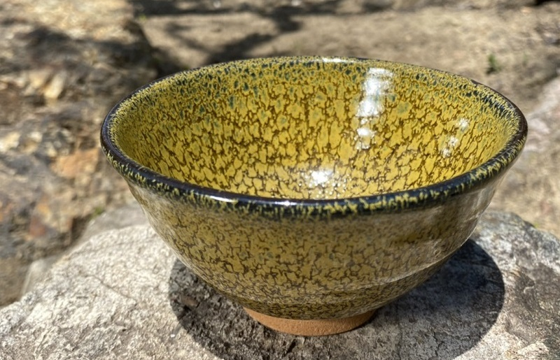 
                  「焼き物」黄華窯変油滴天目茶碗
                