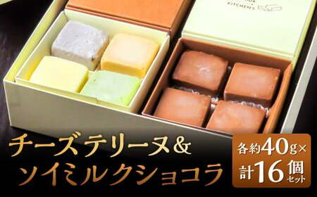 チーズテリーヌ ＆ ソイミルクショコラ 計16個セット 5種類 食べ比べ 1個約40g 西京仕立味噌 八女抹茶 黒ゴマ 黒糖きなこ チョコレート 焼菓子 焼き菓子