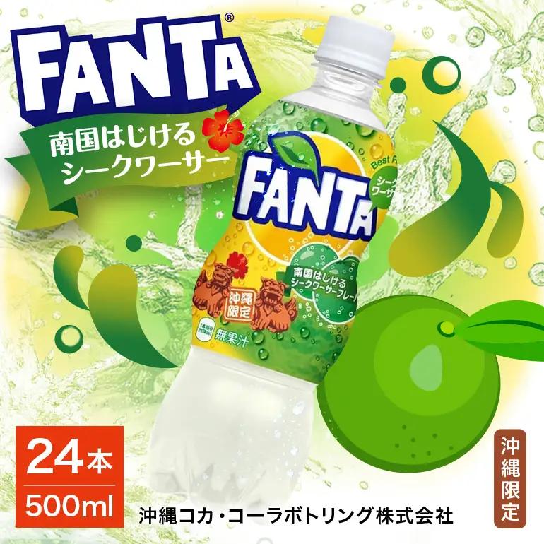 【沖縄限定販売！】ファンタ　シークワーサー　500ml×24本　｜シークワ―サー　ファンタ AY03