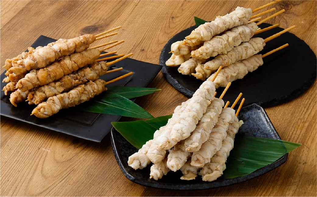 とり皮ぐる巻き3種セット