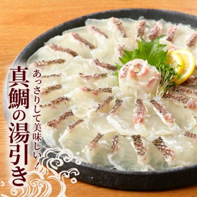 ふるさと納税 延岡市 延岡産活〆真鯛の湯引きお刺身 約500g〜600g |  | 01