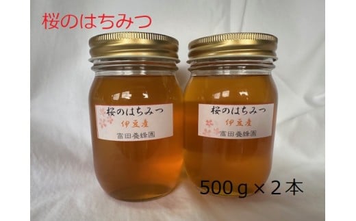 富田養蜂園 桜のはちみつ（500g×2本）