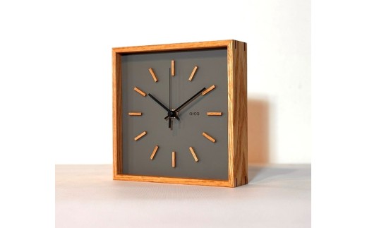 【グレー】arca_WAKU 無線時計 [秒針：黒針]／ CHAANY チャーニー 掛時計 置時計 無線時計 天然木 木製 お祝い プレゼント ギフト おしゃれ シンプル 日本製 おすすめ時計 おすすめ掛時計 おすすめ置時計 おすすめ 信州 長野県 諏訪市 諏訪 【85-07G】